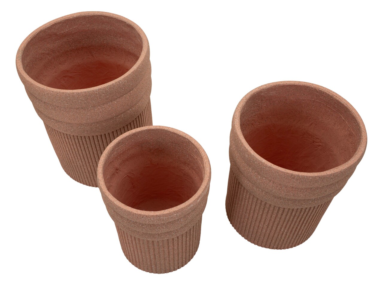 Set 3 ghivece, Mauro Ferretti, Colombia Outdoor, 41.5x50 cm, polirasina, rosu - view 5