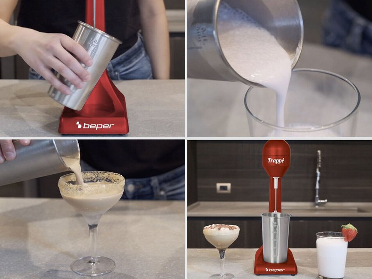 Aparat pentru preparare milk shake/cocktail, Beper, BP.690, 500 ml, 100 W - view 5