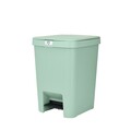 Cos de gunoi cu pedala, Brabantia, StepUp, 25 L, 35.2x28x40.9 cm, polipropilena, verde jad