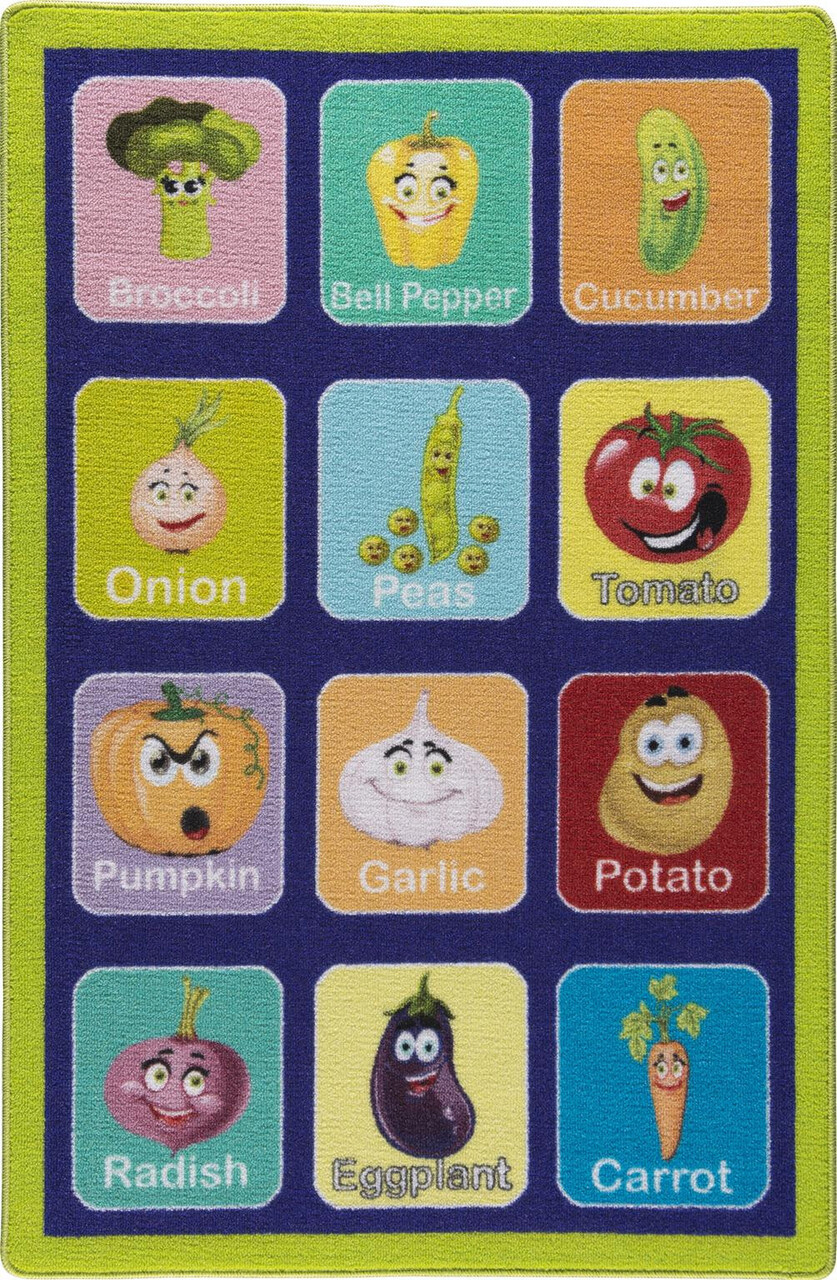 Covor, Vegetables, 133x190 cm, Poliamida, Multicolor - 1 | YEO
