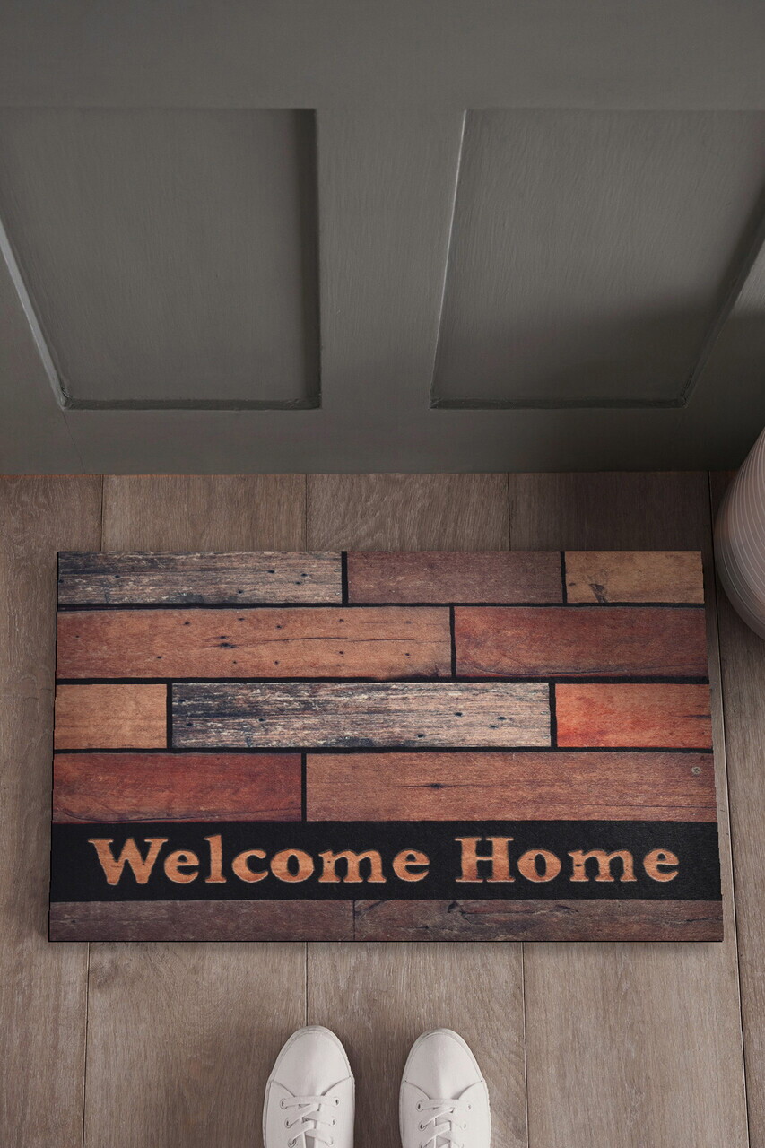 Covoraș din PVC, Welcome Home, 40x60 cm, PVC, Multicolor