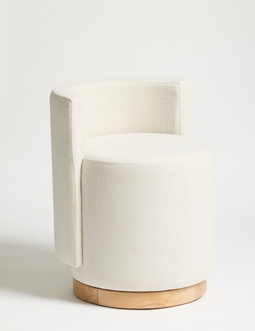 Bancheta, Atelier del Sofa, 370CTF1106, Lemn de fag, Crem