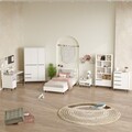 Set dormitor pentru copii, Locelso, ON26-W, Alb