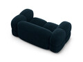 Canapea 2 locuri, Loretto, Cosmopolitan Design, 180x100x68 cm, catifea, albastru petrol inchis