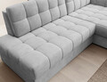 Coltar extensibil dreapta 3 locuri ELTAP, RT-84MO, Blezalt, 240x150x82 cm, lemn/poliester, gri deschis