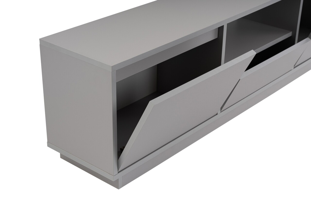 Comoda TV, Nordure, Vanguard, 160x42x29 cm, PAL, Gri