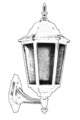 Lampa de exterior, Avonni, 685AVN1260, Plastic ABS, Negru