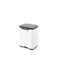 Cos de gunoi, Brabantia, Bo Small, 4 L, 17.2x20x27.2 cm, otel, alb
