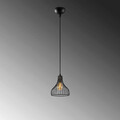 Lustra, Fulgor, 942FLG1619, Metal, Negru/Maro antic