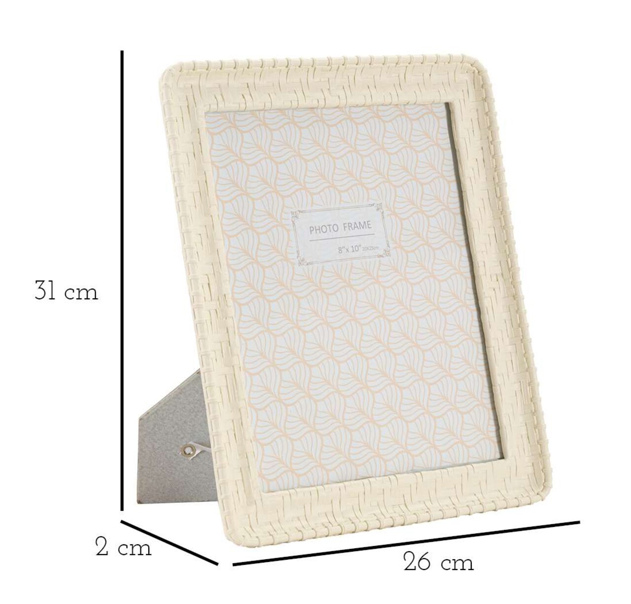 Rama foto Bamboo Style, Mauro Ferretti, 20x25 cm, polirasina/sticla, crem - 1 | YEO