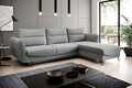 Coltar extensibil dreapta 3 locuri ELTAP, RT-04VER, Silva, 276x201x100 cm, lemn/poliester, gri deschis