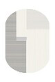 Covor, DC-4287-17, 80x250 cm, Poliester, Gri