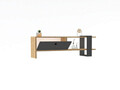 Comoda TV, Puqa Design, Yonca, 120x36.8x25 cm, PAL, Antracit / Stejar