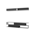 Mobilier pentru living Sims, Decorotika, 2 piese, 176x31.5x39 cm, alb/negru