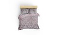 Lenjerie de pat dubla King, 3 piese, 220x240 cm, 100% bumbac ranforce, Primacasa by Turkiz, Floral, roz