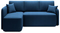 Coltar extensibil stanga 3 locuri ELTAP, Hadson, 206x150x89 cm, lemn/poliester, albastru inchis