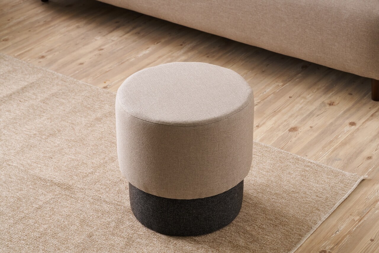 Taburet, Atelier del Sofa, 825BLC5177, Lemn, Bej - view 2