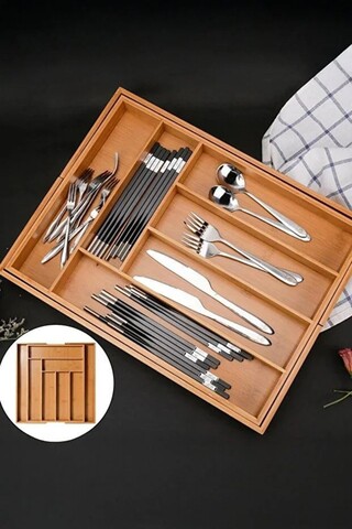 Suport pentru tacamuri, L'essentiel Maison, 335RTN1221, Lemn