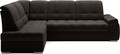 Coltar extensibil stanga 3 locuri ELTAP, LT-22NU, Sado, 272x192x95 cm, lemn/poliester, maro inchis