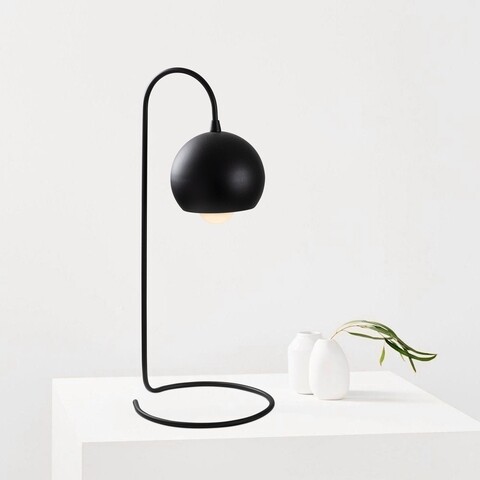 Lampa de masa, Yilan – NT – 121, Sheen, 14 x 23 x 56 cm, 1 x E27, 40W, negru mezoni.ro