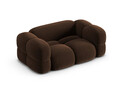 Canapea 2 locuri, Loretto, Cosmopolitan Design, 180x100x68 cm, catifea, ciocolata