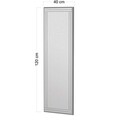 Oglinda decorativa, Siam, Buhem, 40x120x2.2 cm, MDF , Alb