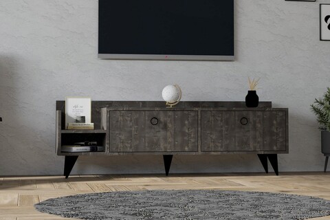 Comoda tv, asse home, heflin, 150x50x36 cm, nuc
