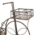 Suport pentru ghiveci, Kara Double, Creaciones Meng, 56x24x45 cm, fier forjat