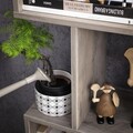 Biblioteca cu 6 rafturi, Vasagle, Cube Display, 70x24x190.5 cm, PAL, gri