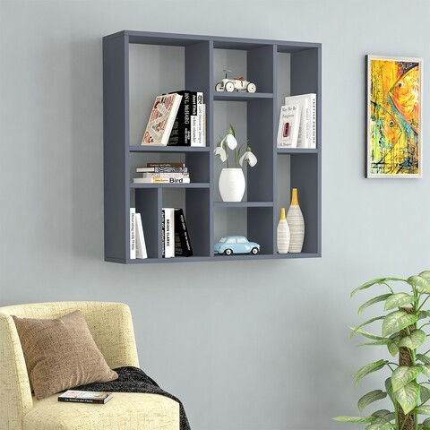 Raft pentru perete rf.002.002.202, gauge concept, 90x22x90 cm, antracit