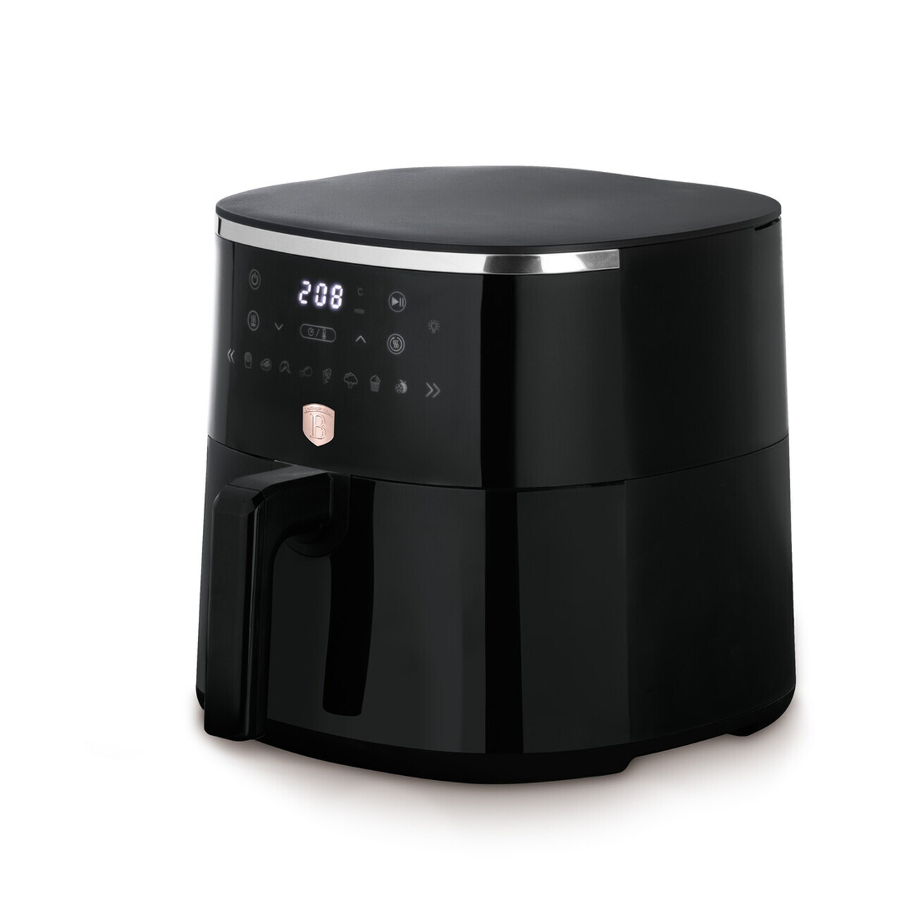 Friteuza cu aer cald si fereastra Berlinger Haus, Black Rose, 36.3x29.1x28 cm, 6.15 L, 1450W-1750W, negru - imagine 2