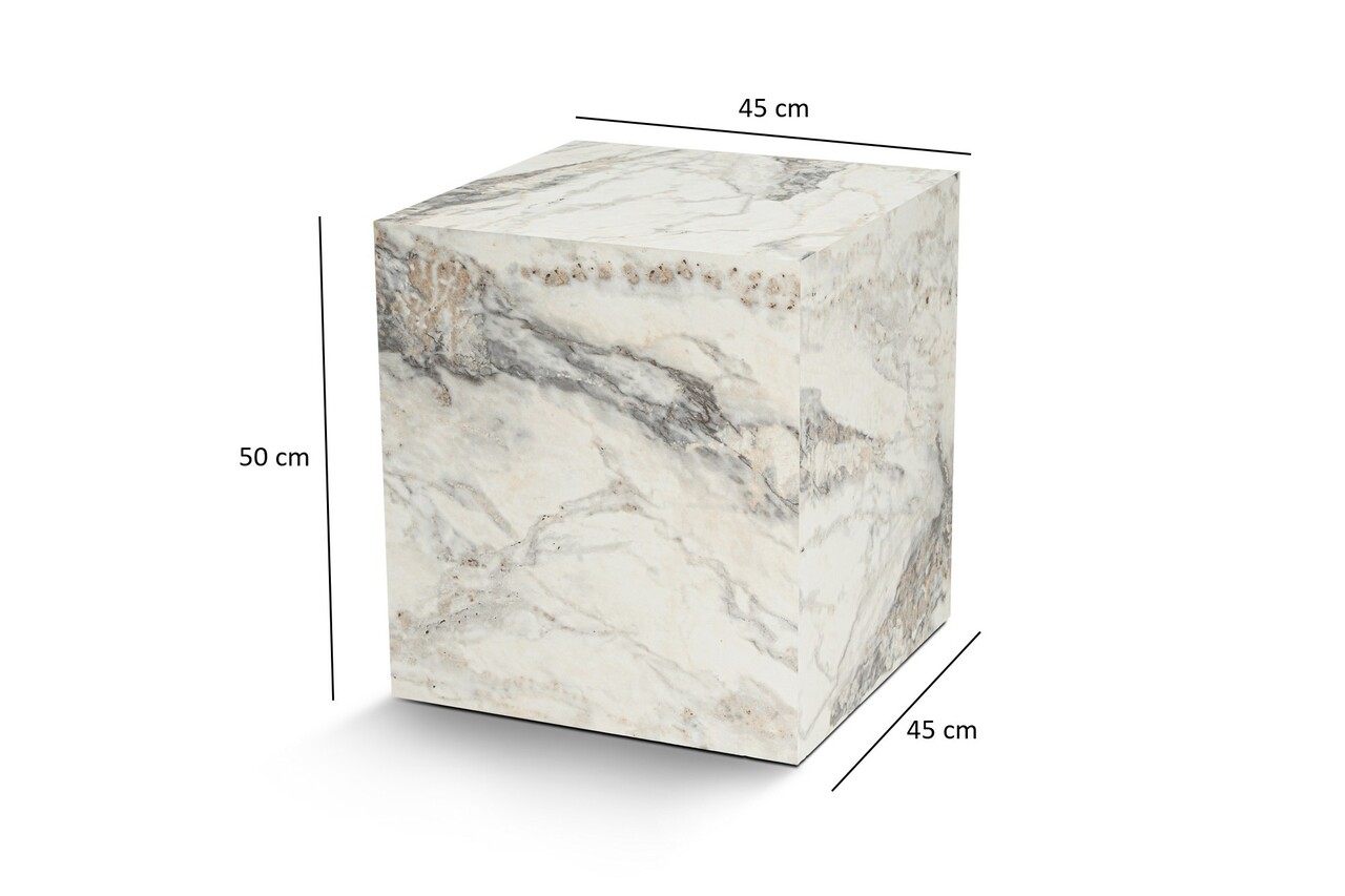 Masuta, Nordure, Küp, 45x50x45 cm, MDF , Marmura Freesia