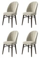 Set de scaune, Charlotte, Ritim, Metal, Crem/Maro