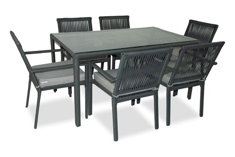 Set mobilier de gradina, jumilla, leros 150, gri