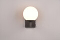 Aplica de perete Kula, TRIO, 14x17x20 cm, 10W, 1x E14, metal, negru mat/alb