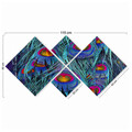 Set 4 tablouri decorative, 4MDF142339279, MDF, Imprimat UV, Multicolor