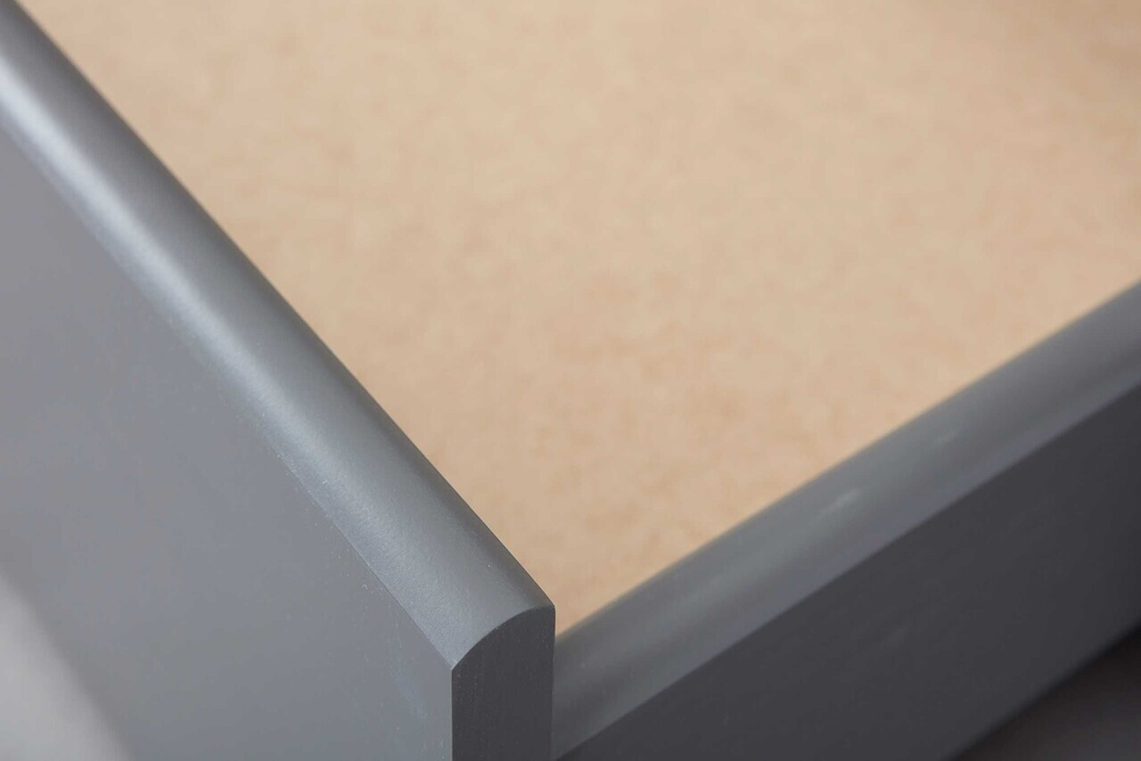 Pat multifunctional pentru o persoana, 90x200 cm, Malte, Inter Link, lemn, gri - imagine 9