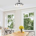 Lustra, Fulgor, 942FLG1358, Metal, Negru