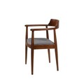 Scaun, Fairfax, Albero43, 62x44x80 cm, Lemn de fag , Nuc / Negru / Alb
