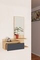 Dulap cu oglinda Rozella, Arnetti, 60 x 31.3 x 90 cm, oak/antracit