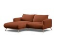 Coltar stanga 3 locuri, Naomi, Micadoni Home, 200x170x75 cm, tesatura structurata, caramiziu
