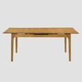 Masa extensibila Avella, Homla, 160-195x90x76 cm, lemn de cauciuc, natur