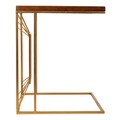 Masuta de cafea Geometric, Creaciones Meng, 45x35x55 cm, lemn de brad/fier
