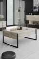 Set mobilier living, Bexley, Luxe Set, Travertin / Negru