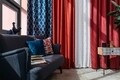 Draperie Mendola Interior, Calpe, 140x245 cm, poliester, bordo