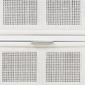Comoda TV Bamboo, Creaciones Meng, 121x40.5x61.5 cm, MDF, alb/auriu