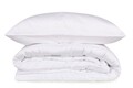 Lenjerie de pat dubla King(FR) Elegant, Cotton Box, 3 piese, 240x220 cm, bumbac satinat, alb