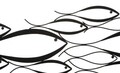 Decoratiune de perete Fishy, Mauro Ferretti, 100x35 cm, fier, multicolor