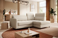 Coltar extensibil dreapta 3 locuri ELTAP, RT-18MAN, Barea, 208x160x100 cm, lemn/poliester, bej deschis