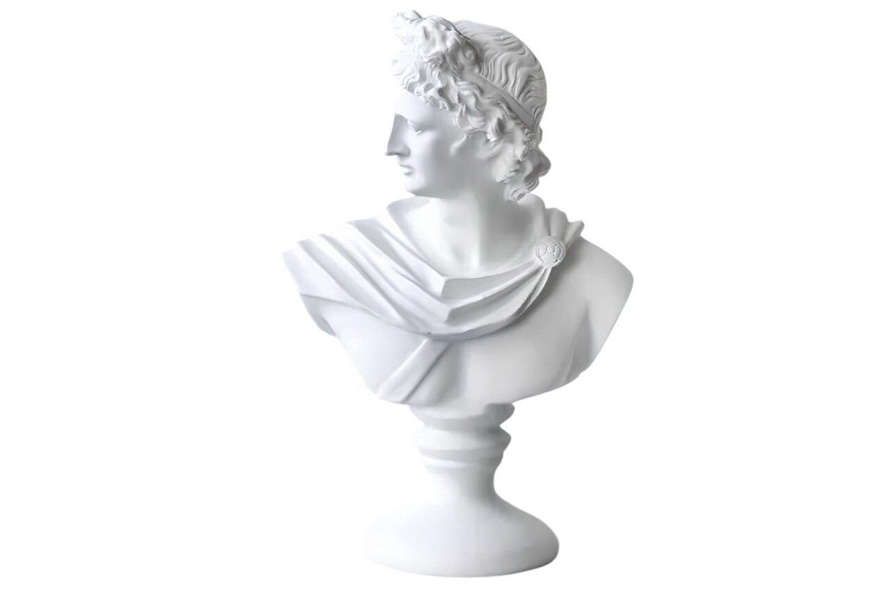 Decoratiune, CY0388, 22x10x32 cm, Poliester, Alb